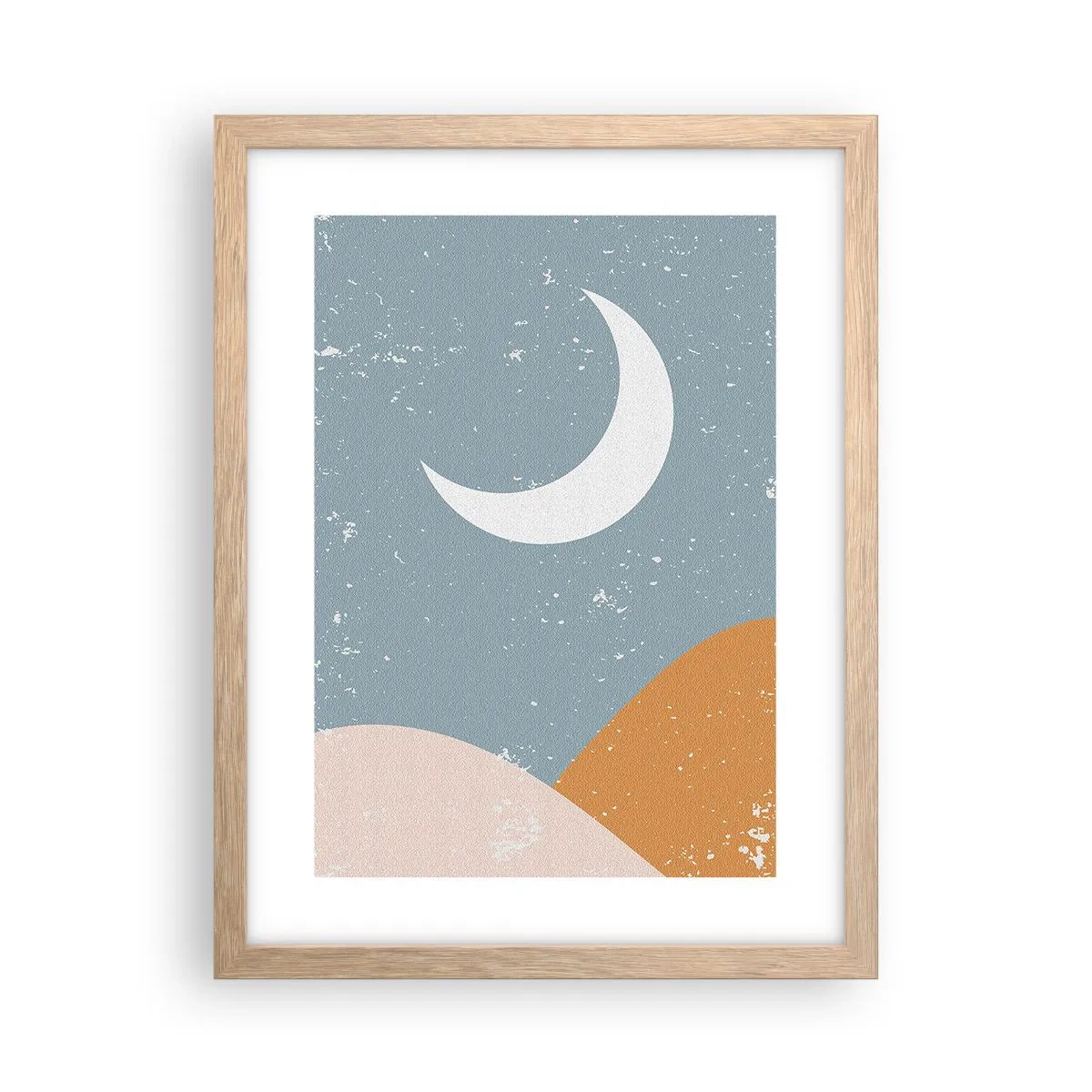 Plagát v ráme zo svetlého duba - Zázrak mnohých nocí - 30x40 cm