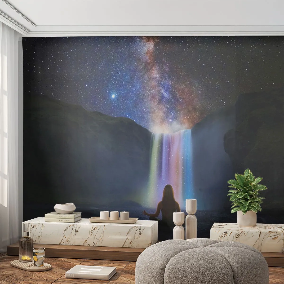 Fototapeta Premium Canvas - Absolútna harmónia - Abstrakcia, Vodopád, Fantázia - 200x140 cm