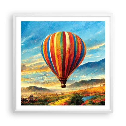 Plagát v bielom ráme - V tichu je toho vidieť viac - 60x60 cm