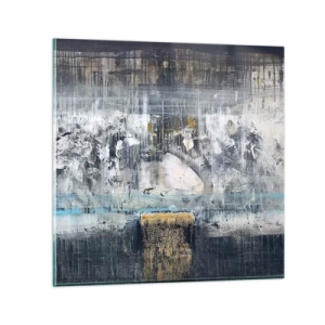 Obraz na skle - Ako na ľade, tak aj na hrude - 60x60 cm