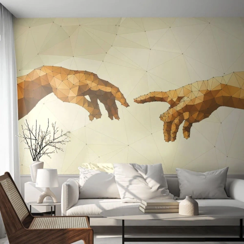 Fototapeta Standard Eco - Božská geometria - Moderné umenie, Ruky, Kus - 450x315 cm