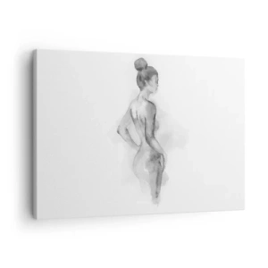 Obraz na plátne - Akvarelový náčrt ženskej siluety - 70x50cm - Krásne ako maľba - Moderná nástenná dekorácia do obývacej izby a spálne ARTTOR