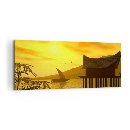 Obraz na plátne - Vytúžený pokoj - 100x40 cm