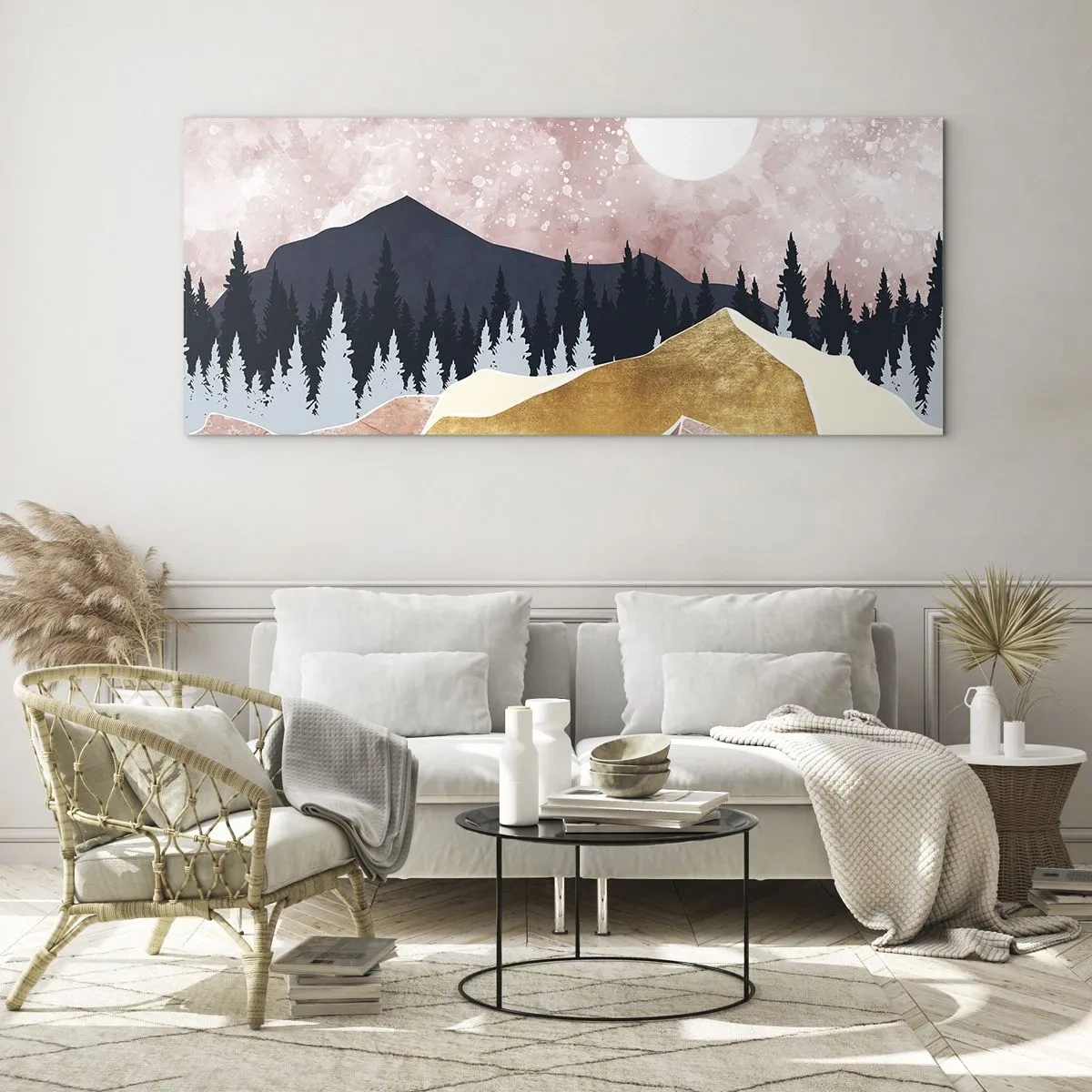 Obraz na skle - Nočná hliadka - 120x50 cm