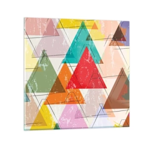 Obraz na skle - Blábolenie - 60x60 cm