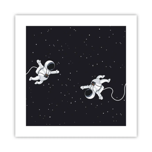 Plagát - Kozmický tanec - 40x40 cm