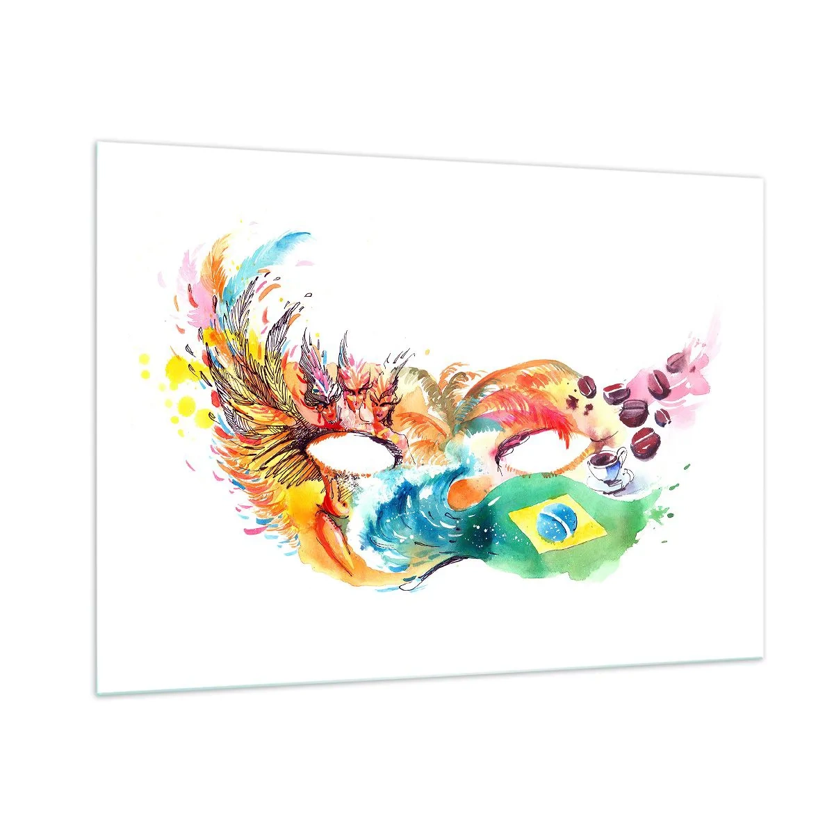 Obraz na skle - Brazília víta sambou - 100x70 cm