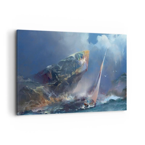 Obraz na plátne - Kto má odvahu, vyhráva - 100x70 cm