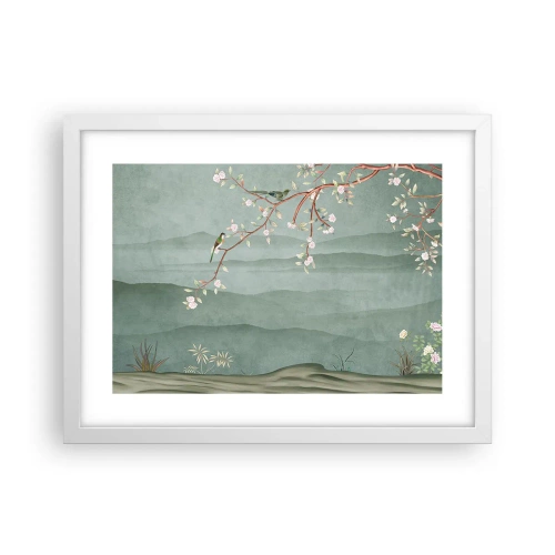 Plagát v bielom ráme - Jar je tu - 40x30 cm