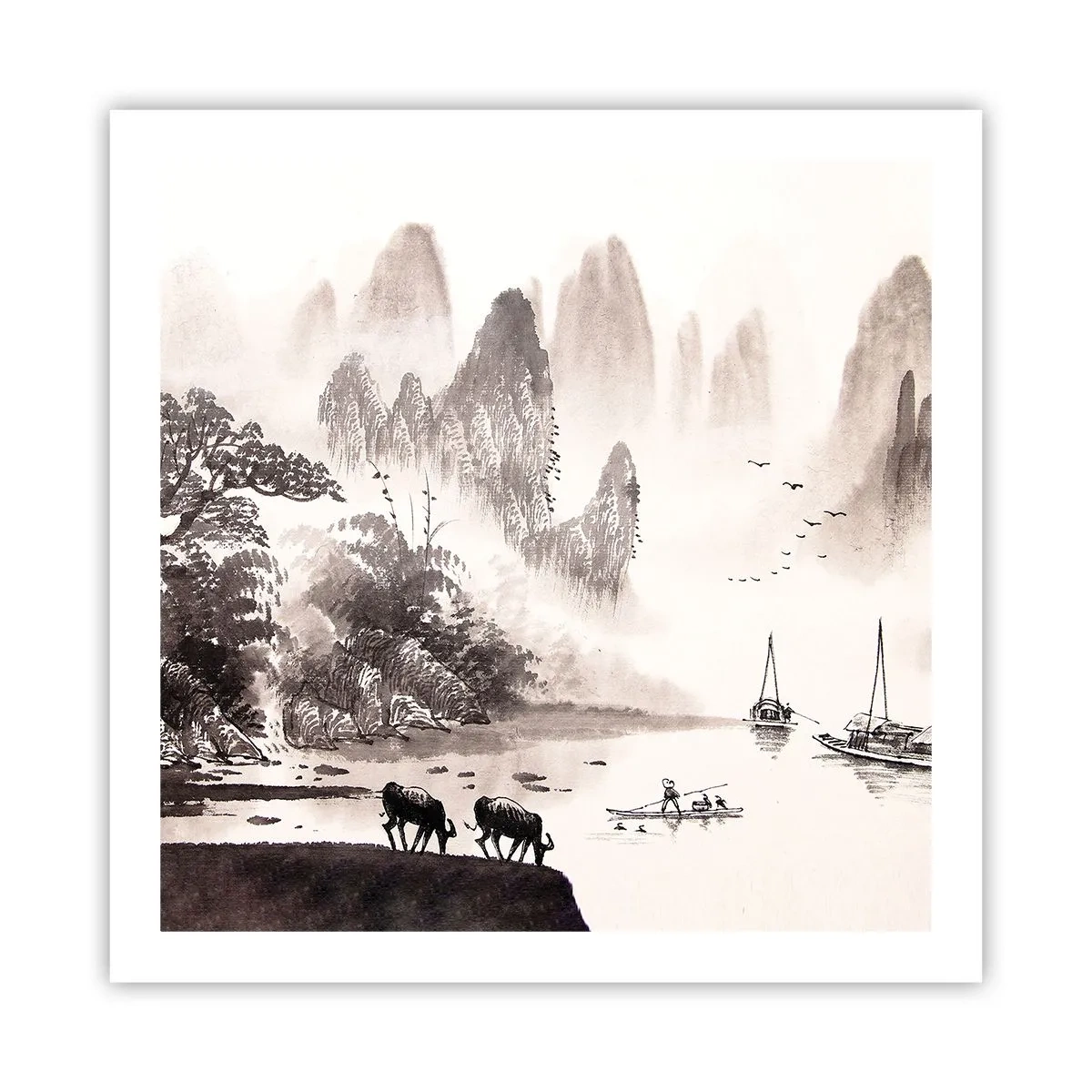 Plagát - Exotická všednosť Východu - 60x60 cm