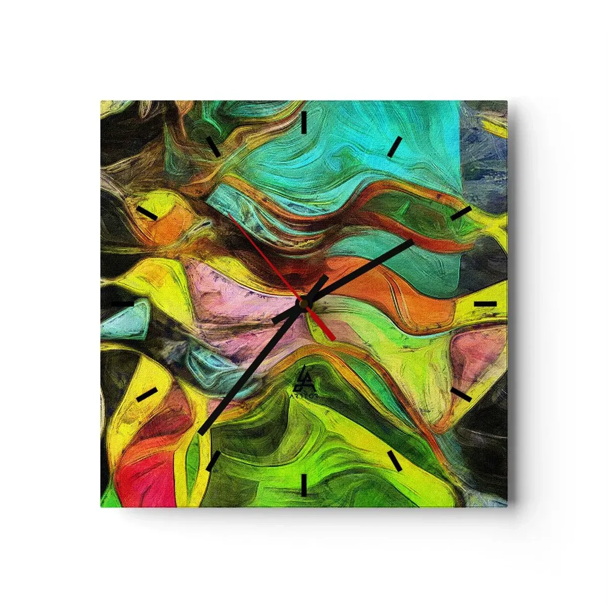 Nástenné hodiny - Pohyb je život - 40x40 cm