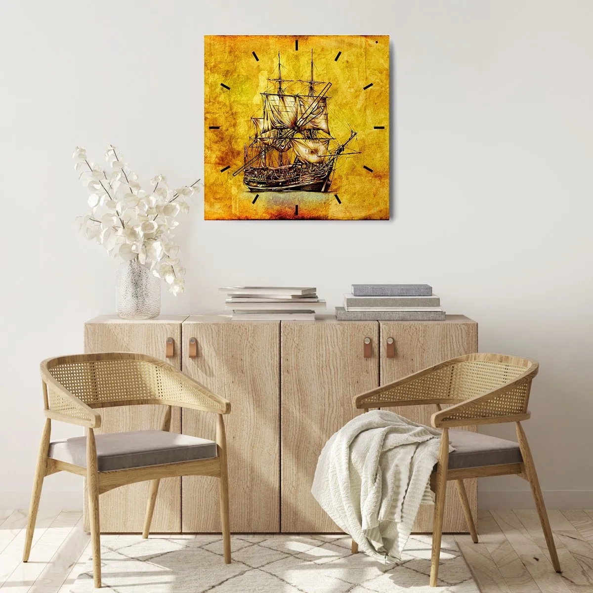 Nástenné hodiny - Smer Tortuga! - 30x30 cm