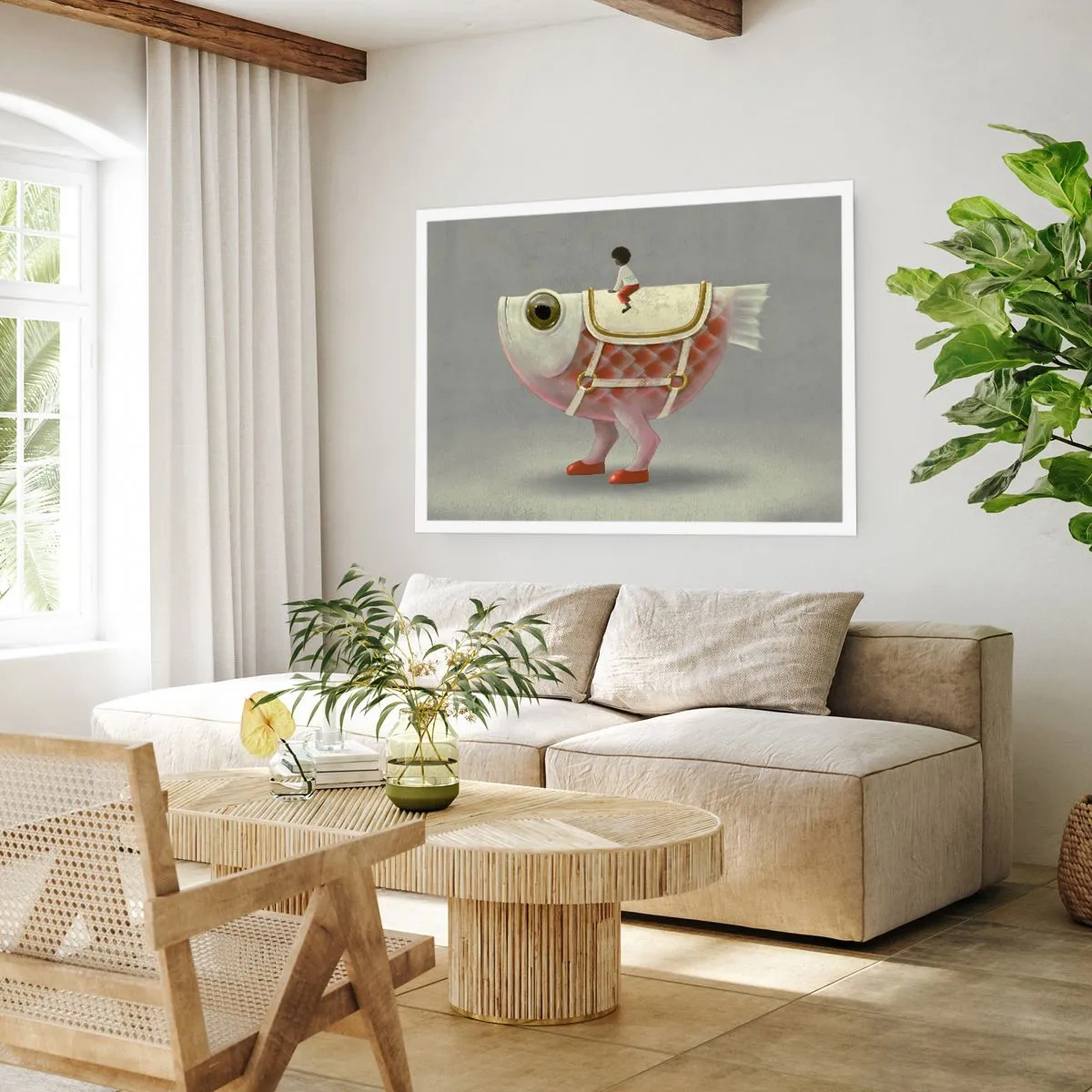 Plagát - Rybí jazdec - 70x50 cm