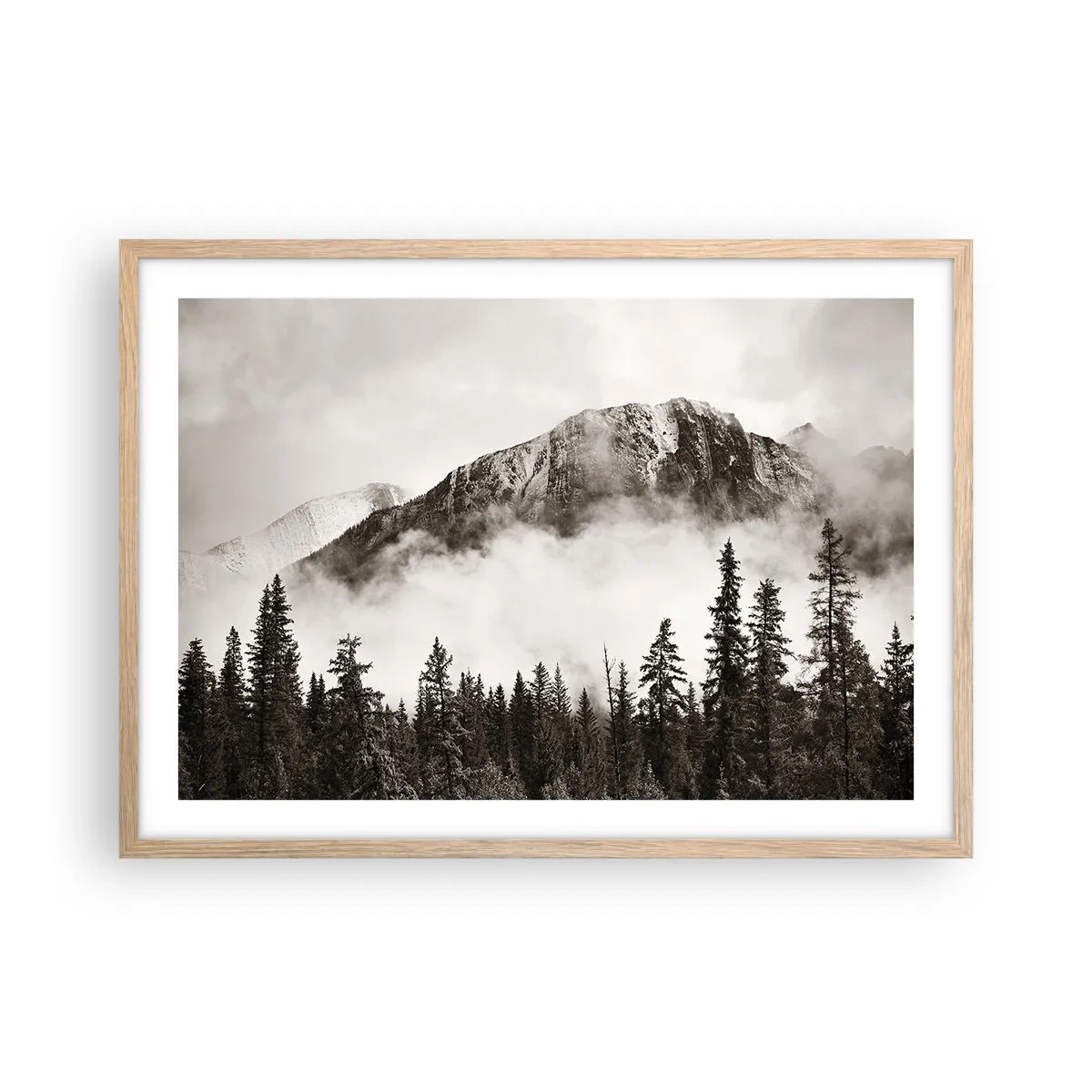 Plagát v ráme zo svetlého duba - Žulový panovník - 70x50 cm