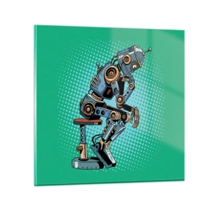 Obraz na skle - Nad podstatou bytia - 50x50 cm