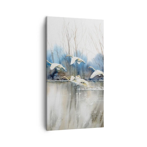 Obraz na plátne - Ako v poviedke o divokých labutiach - 45x80 cm