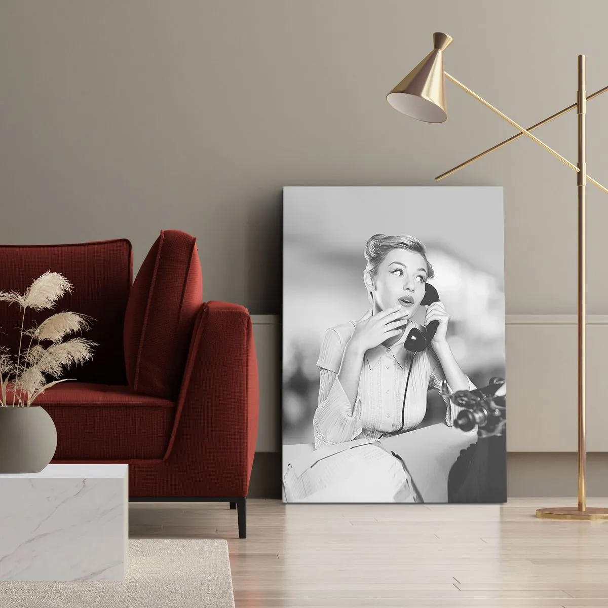 Obraz na plátne - Halo, tu sú 50. roky. - 50x70 cm