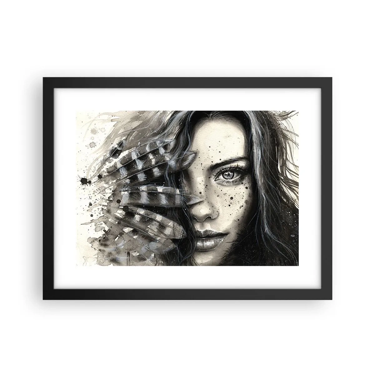 Plagát v čiernom ráme - Divoká krása - 40x30 cm