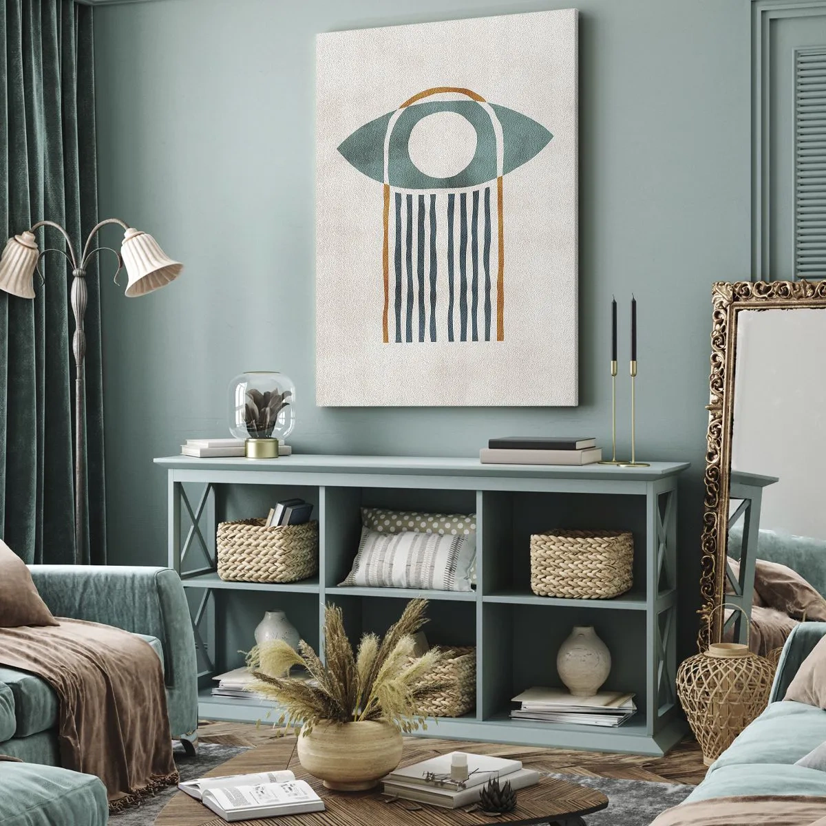 Obraz na plátne - Znaky a rituály - 55x100 cm