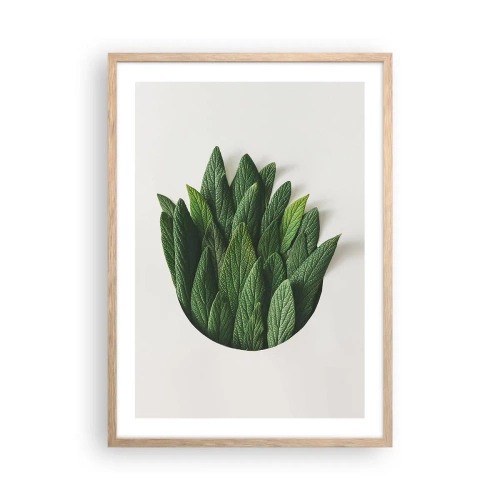 Plagát v ráme zo svetlého duba - Neukojiteľná zvedavosť - 50x70 cm