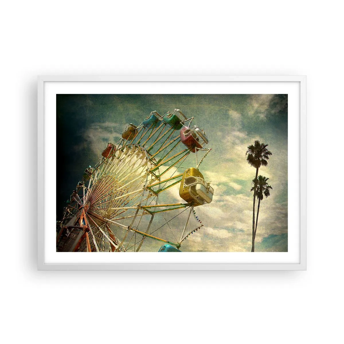 Plagát v bielom ráme - Bude, bude zábava… - 70x50 cm