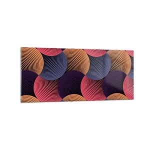 Obraz na skle - V kruhovom rytme - 120x50 cm