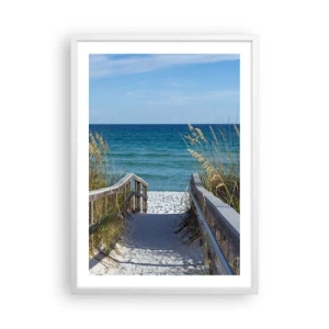 Plagát v bielom ráme - Na slnku, vo vetre - 50x70 cm