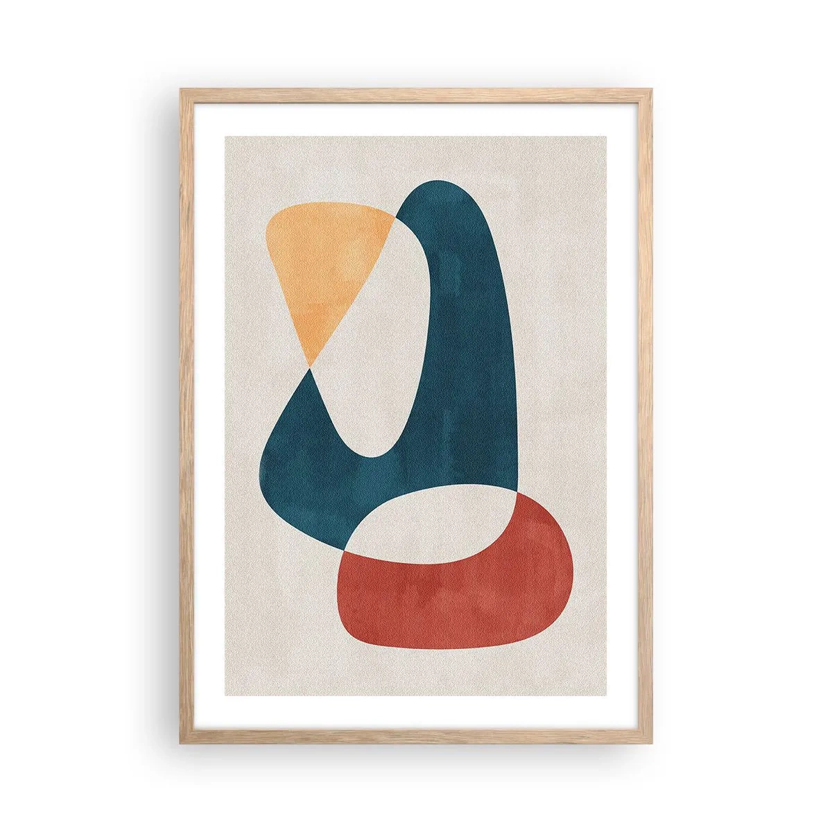 Plagát v ráme zo svetlého duba - Vplyvy a metamorfózy - 50x70 cm