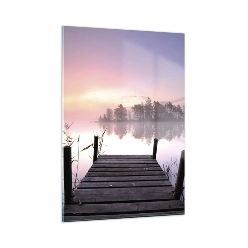 Obraz na skle - Z ľaliovej hmly… - 50x70 cm