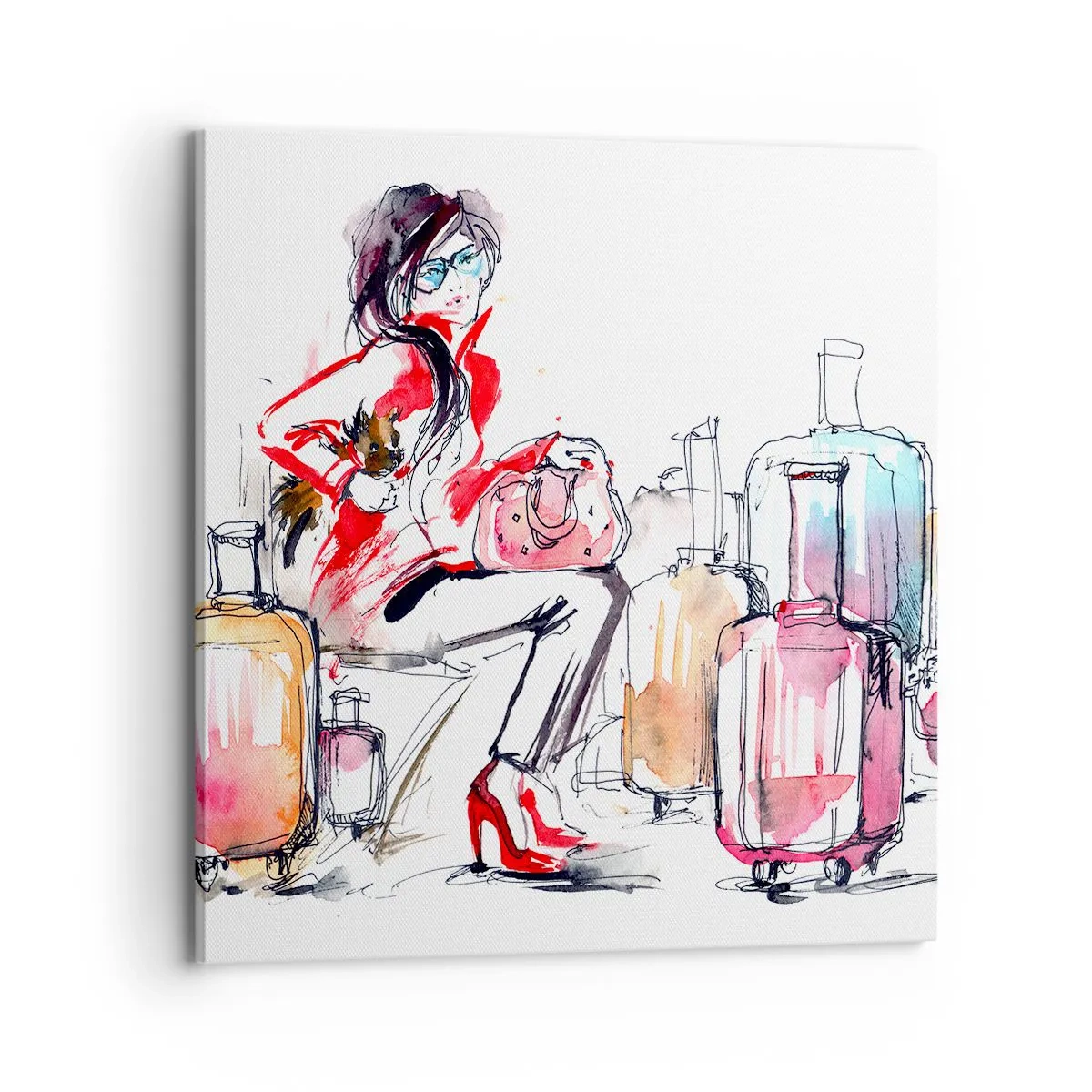 Obraz na plátne - Posaďme sa pred cestou - 70x70 cm