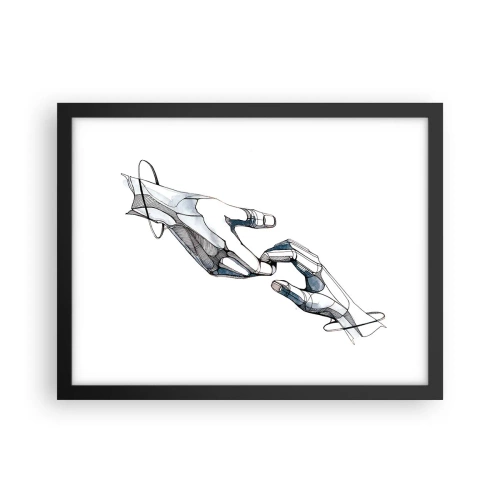 Plagát v čiernom ráme - Dobré gesto - 40x30 cm