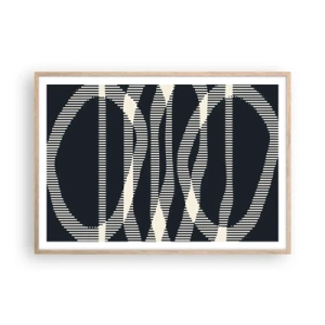 Plagát v ráme zo svetlého duba - Pokus o prelomenie temnoty - 100x70 cm