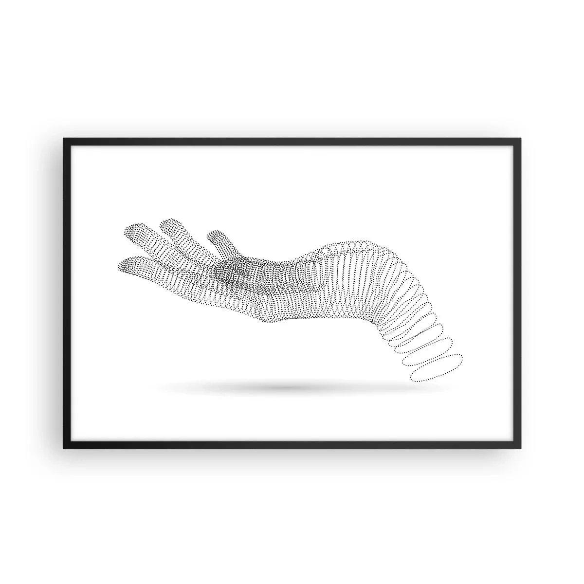 Plagát v čiernom ráme - Pružná ruka - 91x61 cm