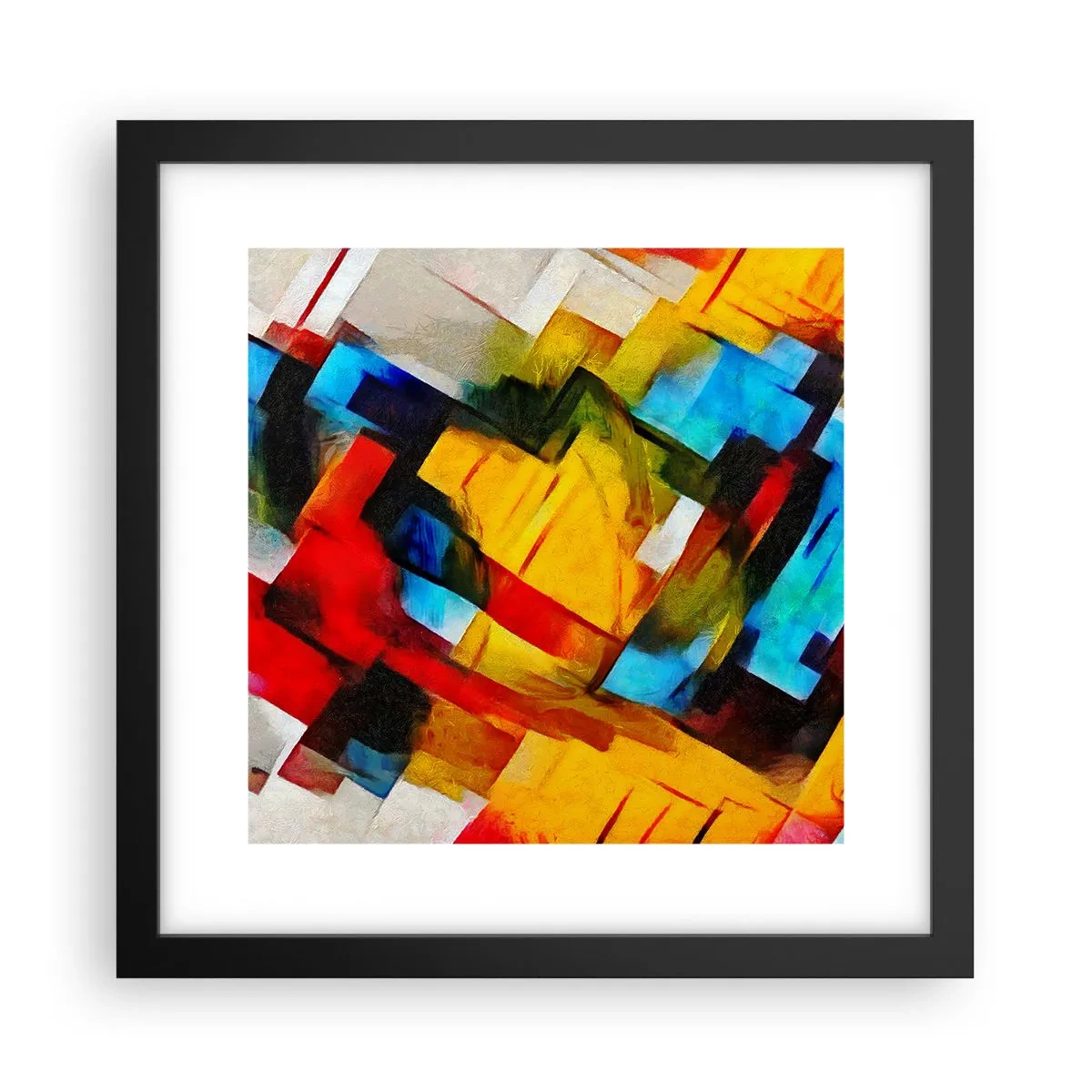 Plagát v čiernom ráme - Viacfarebný mix - 30x30 cm