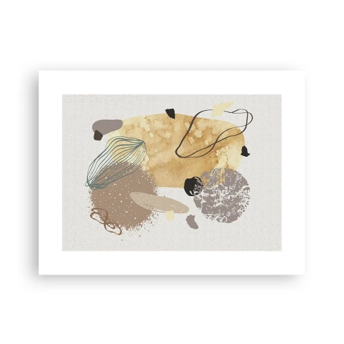 Plagát - Abstraktná slivka - 40x30 cm