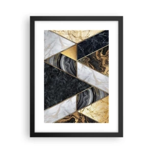 Plagát v čiernom ráme - Kameň vedľa kameňa - 30x40 cm