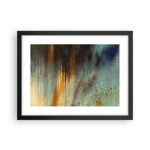 Plagát v čiernom ráme - Nenáhodná farebná kompozícia - 40x30 cm
