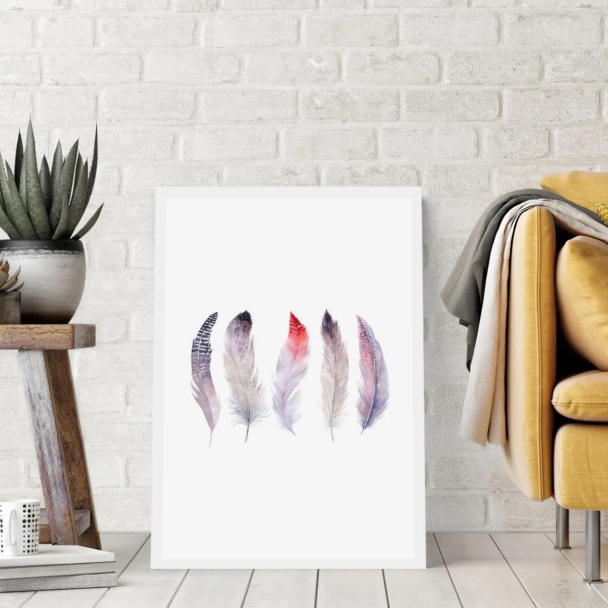 Plagát - Jemné ako rôznofarebná hmla - 50x70 cm