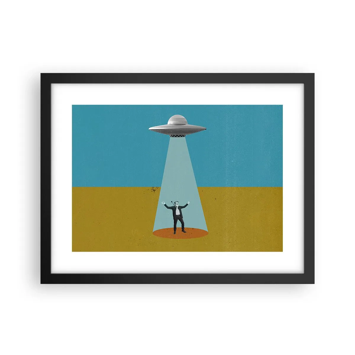 Plagát v čiernom ráme - Blízke stretnutie - 40x30 cm