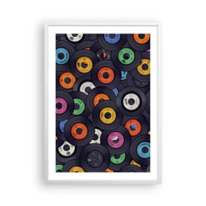 Plagát v bielom ráme - Farby klasiky - 50x70 cm