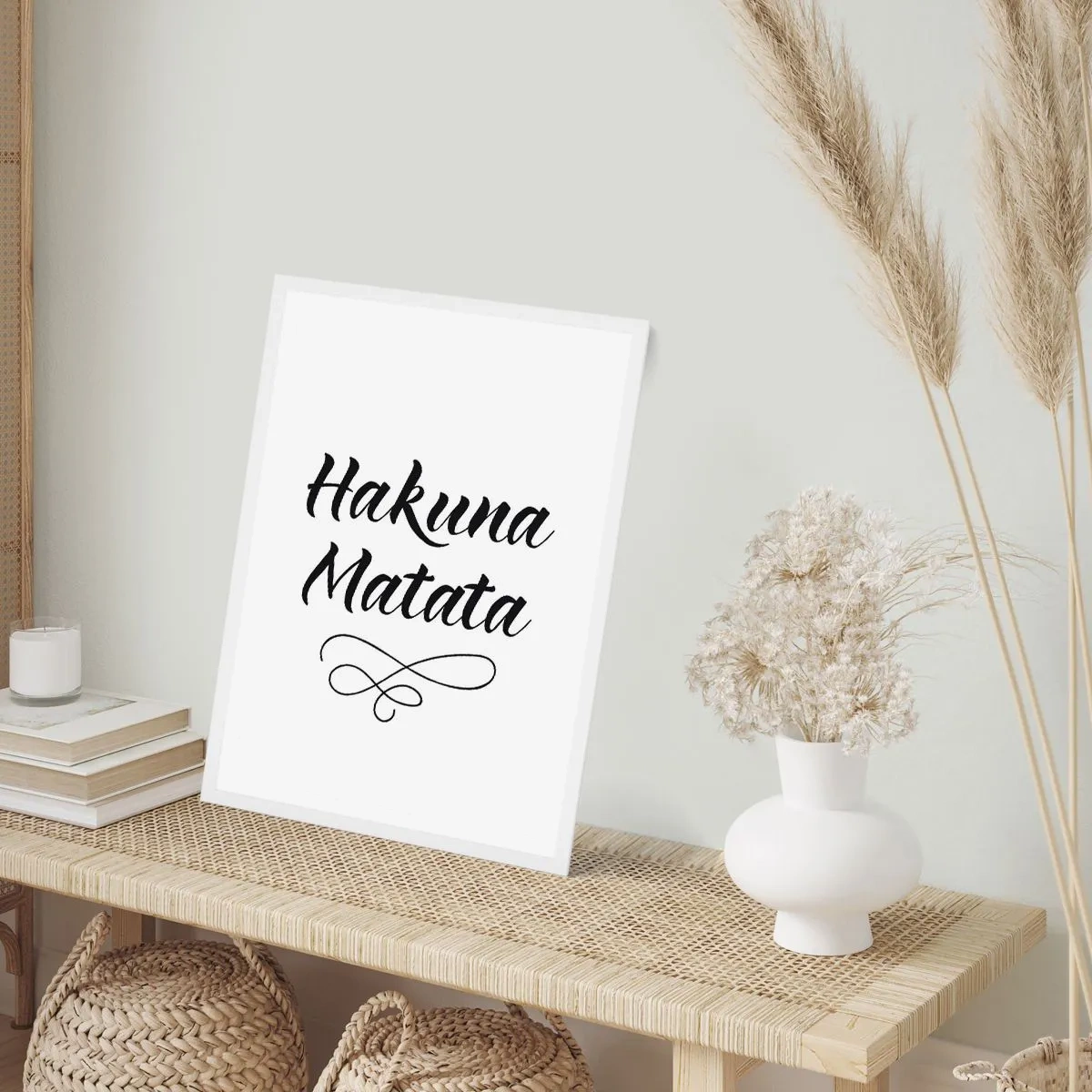 Plagát v bielom ráme - Najlepšia rada - 30x40 cm