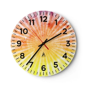 Nástenné hodiny - Východy a západy - 30x30 cm