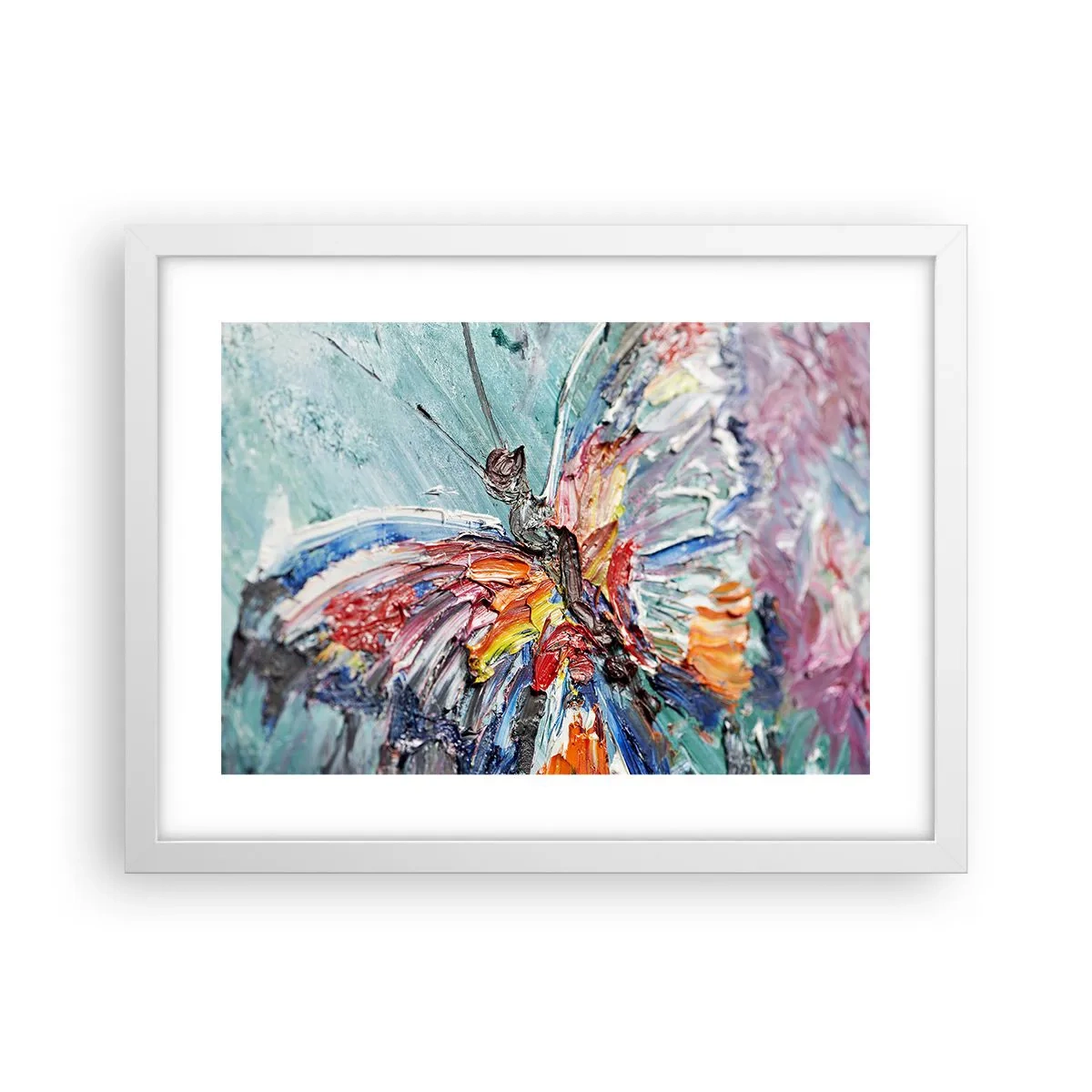 Plagát v bielom ráme - Namaľovaný prírodou - 40x30 cm