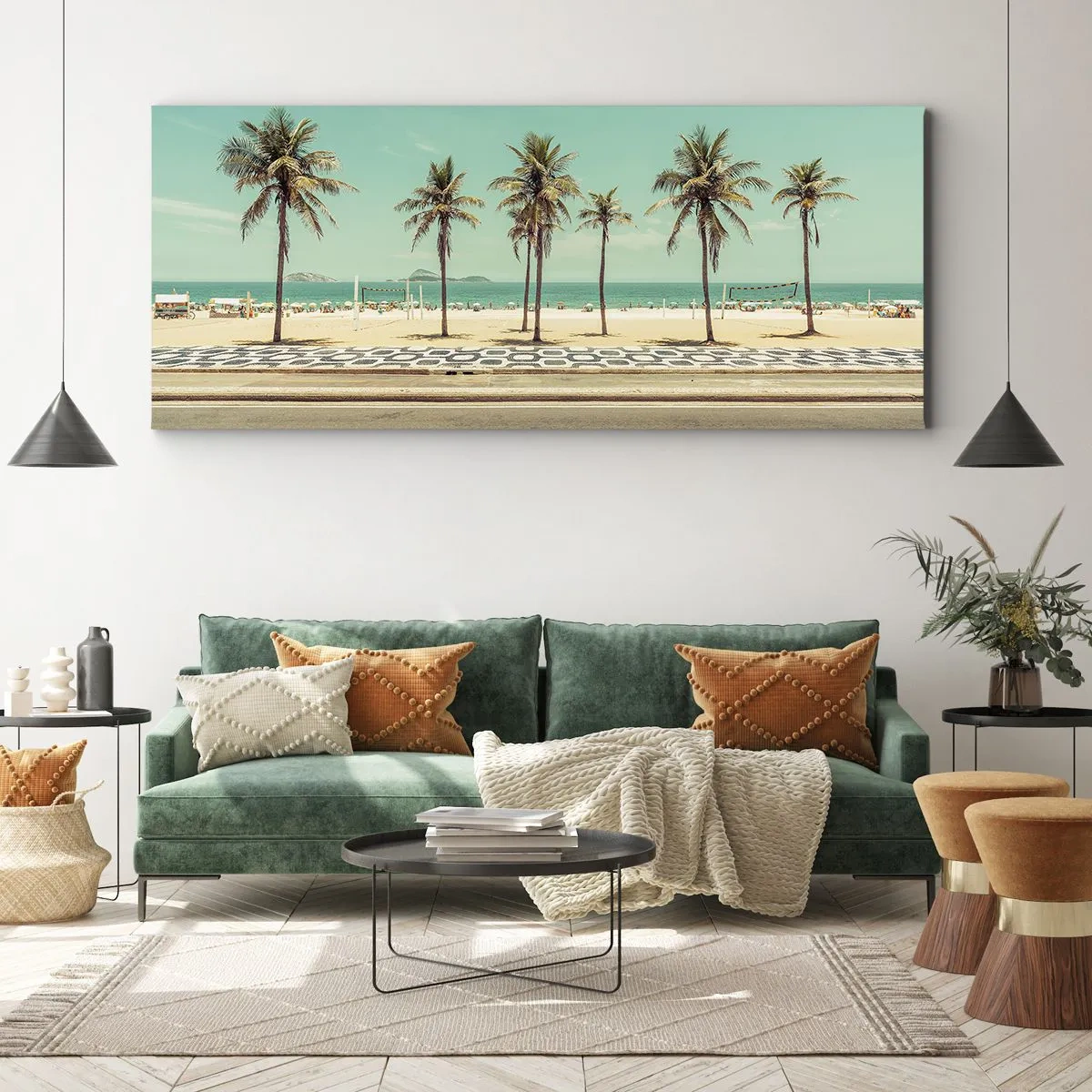 Obraz na plátne - Stráženie pláže - 160x50 cm