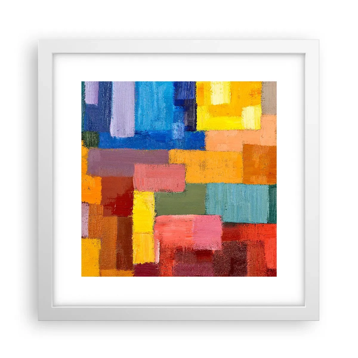 Plagát v bielom ráme - Každý iný, všetky farebné - 30x30 cm