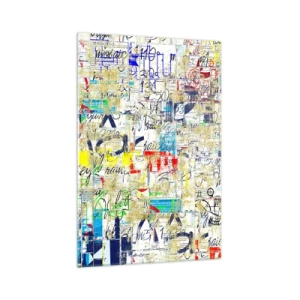 Obraz na skle - Proste poteší oči - 70x100 cm