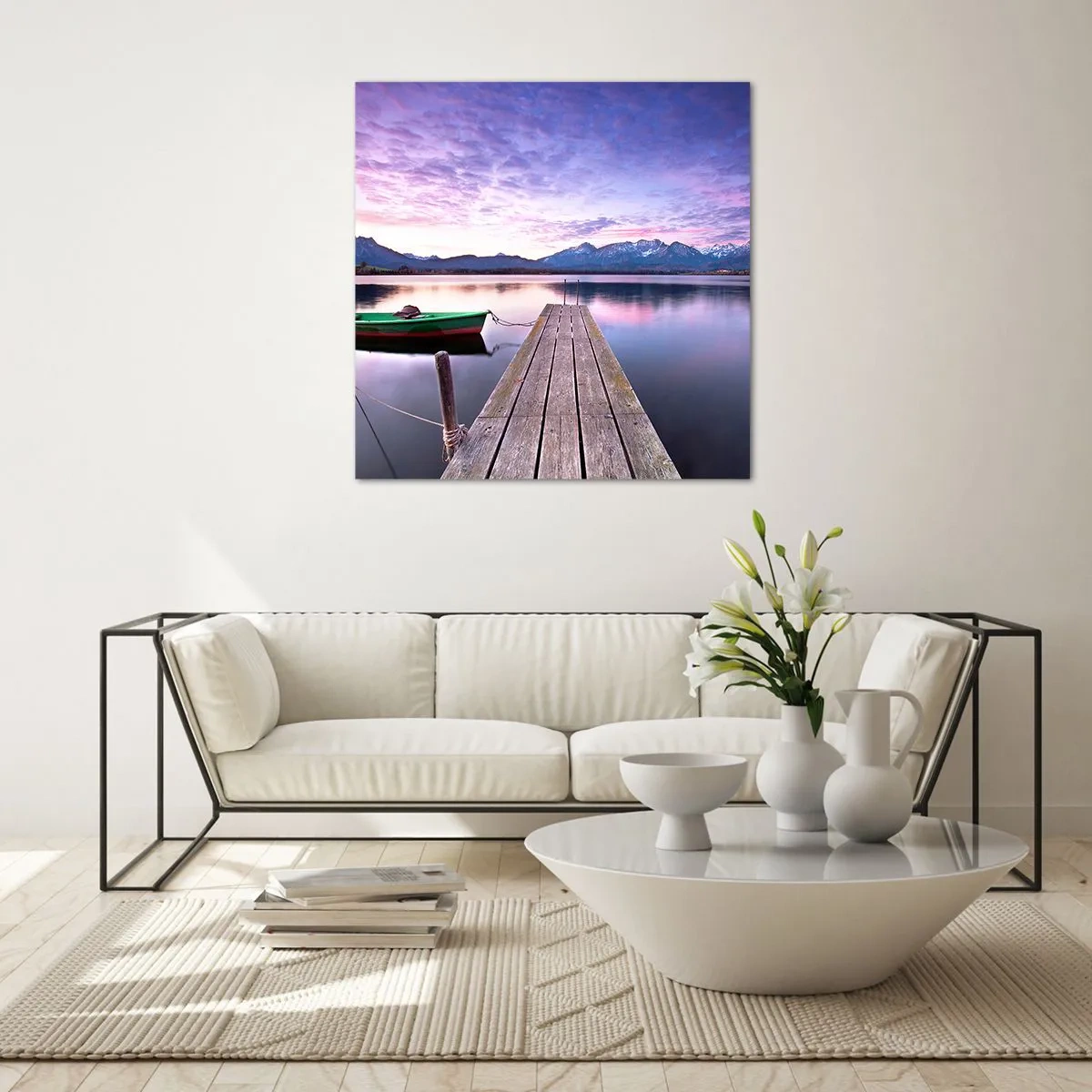 Obraz na skle - Priateľské ticho - 70x70 cm