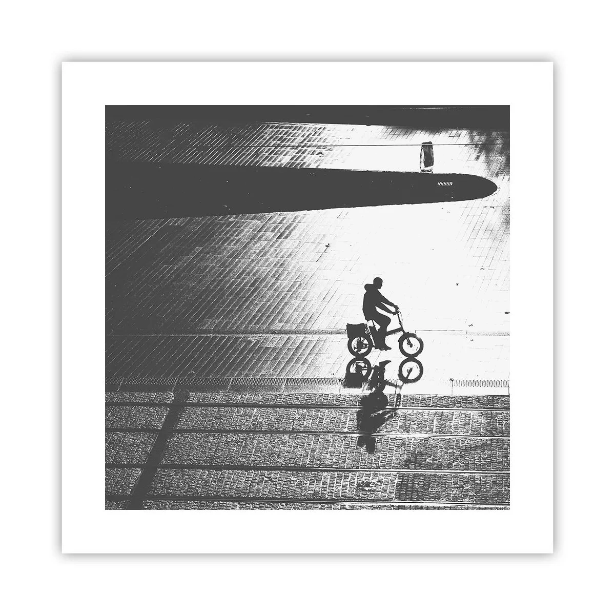 Plagát - Dopredu, cez mesto - 40x40 cm