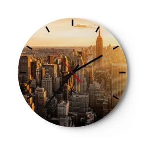 Nástenné hodiny - Rast na slnku - 40x40 cm