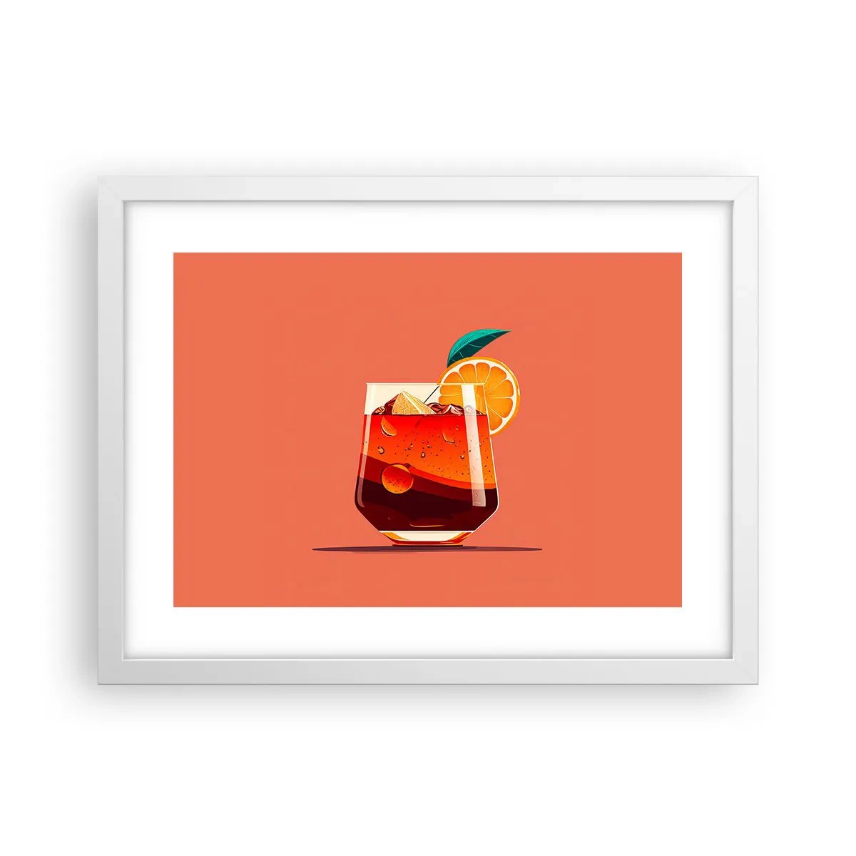 Plagát v bielom ráme - Letné osvieženie - 40x30 cm